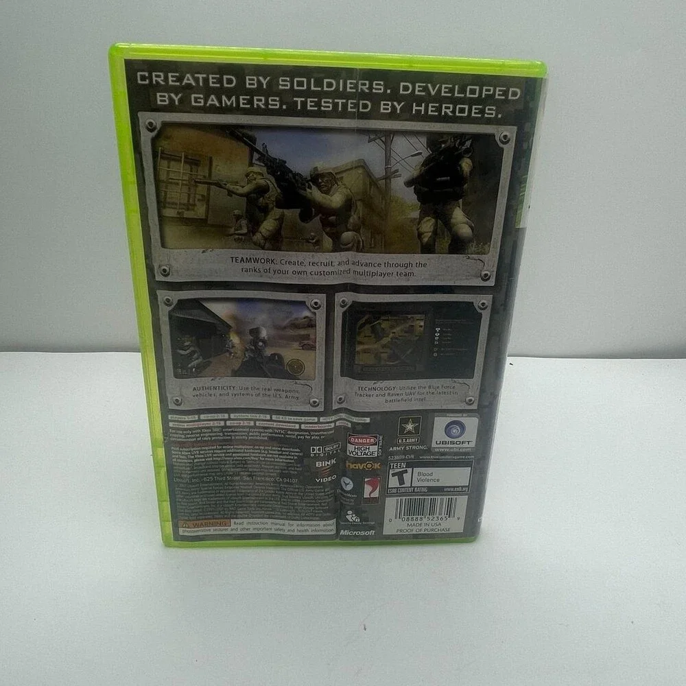 America's Army: True Soldiers (Microsoft Xbox 360, 2007) Complete W/ Manual